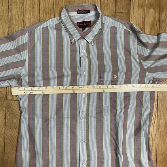Marc Daniels Single needle Large 16-16-1/2 Long Sleeve Button Down Shirt - Picture 8 of 11